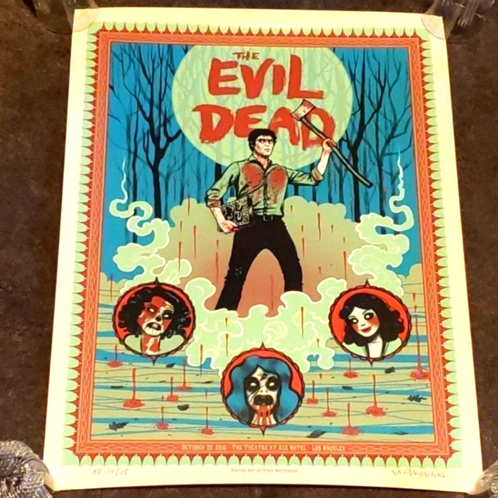 The Evil Dead movie art poster Tara McPherson VERY RARE